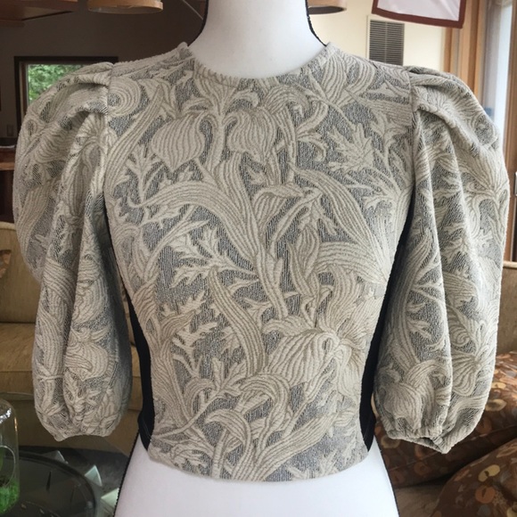 BEBE STUNNING ! Gold & Black Stretch Crop Top S 🌺 - Picture 10 of 13